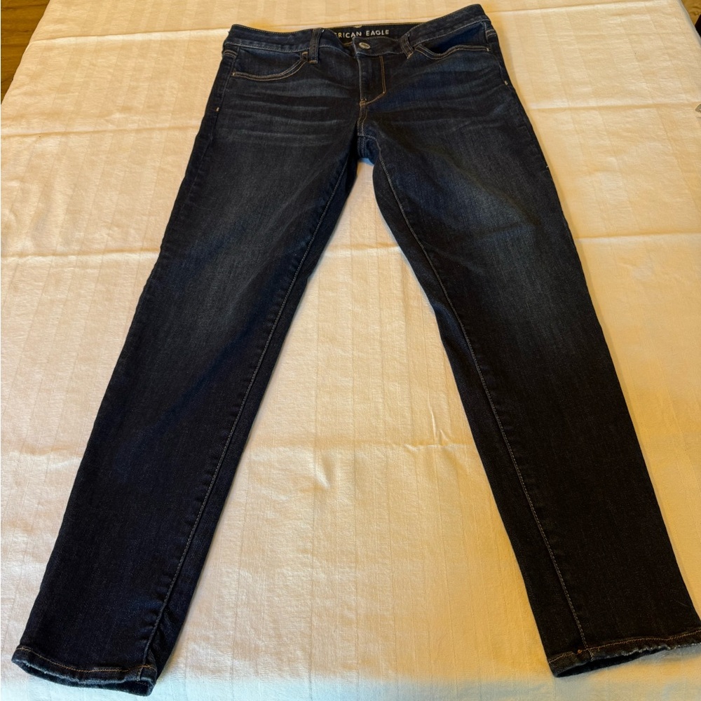 American Eagle Outfitters LIKE NEW Dark Blue Women’s Skinny Jeans Size 12R